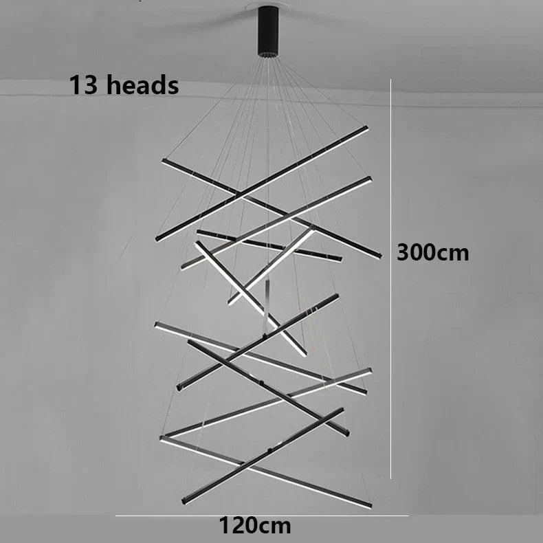 Modern Ceiling Chandelier Elegant Hanging Light Fixture for Dining & Living Room Decor