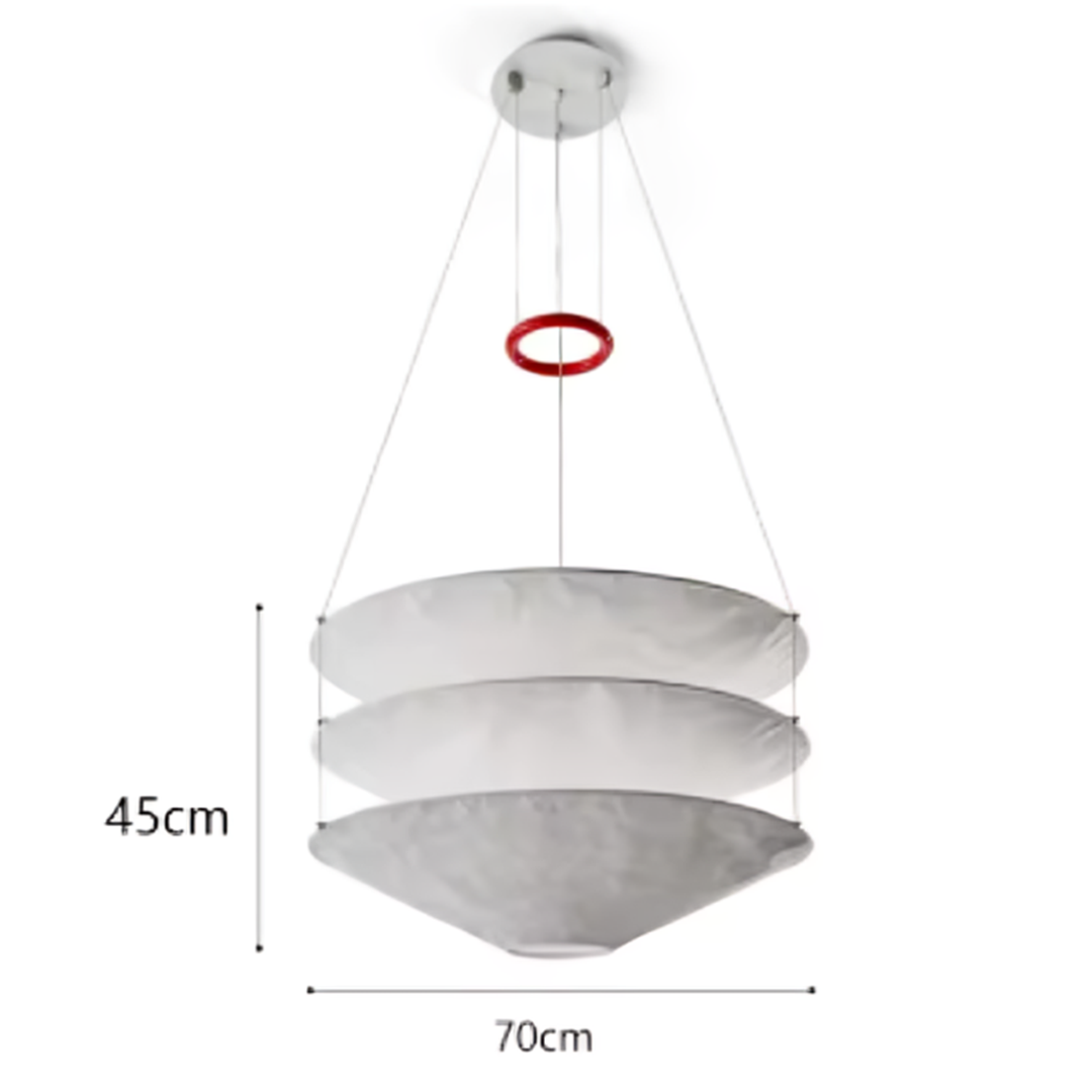 Wabi-Sabi Dupont Paper Pendant Lamp for Living, Dining, and Bedroom