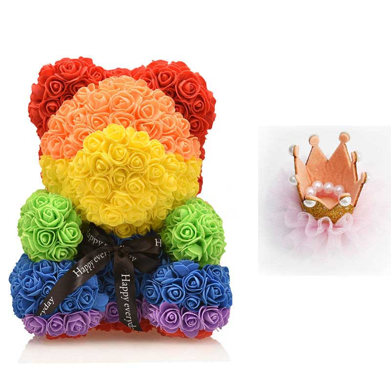 Rose Teddy Bear Heart Gift Perfect for Birthday & Valentine’s Day