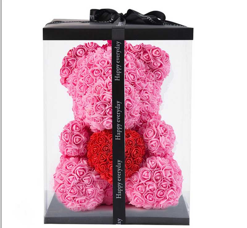 Rose Teddy Bear Heart Gift Perfect for Birthday & Valentine’s Day