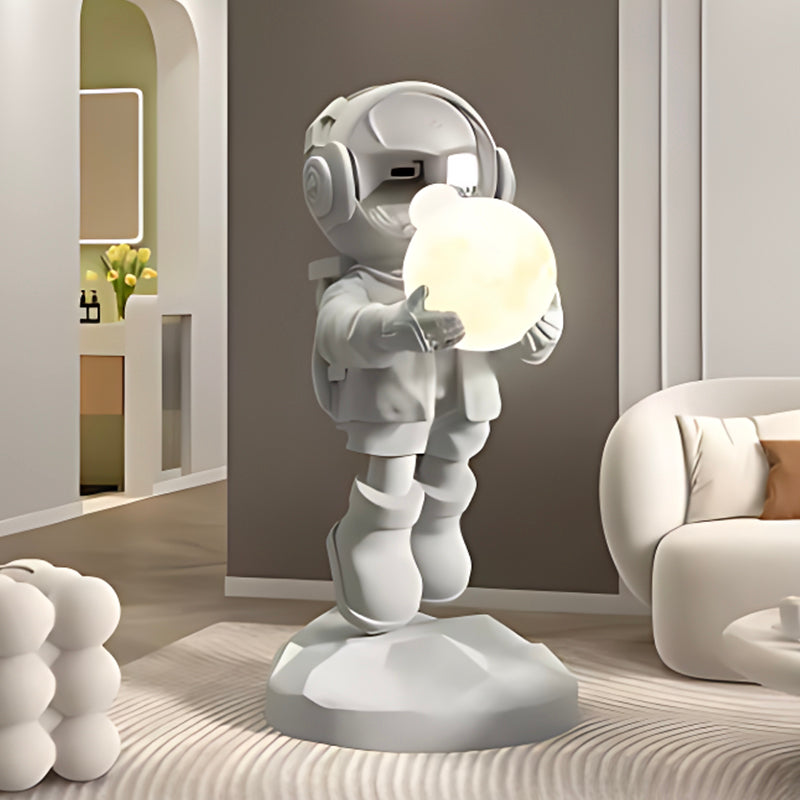 Luminous Astronaut Figurine – Resin Sculpture for Living Room, Bedroom, or Children’s Room Decor