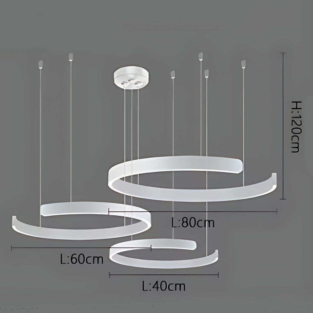 Stylish Modern Round Ring Lamps for interiors and living spaces