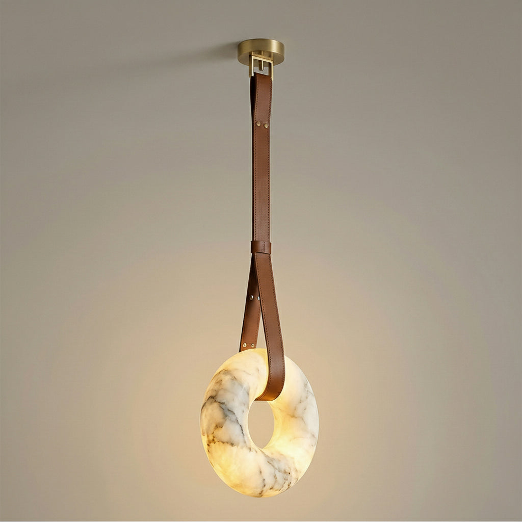 Premium Copper & Marble Pendant Light Perfect for Offices, Living Rooms & Dining Spaces