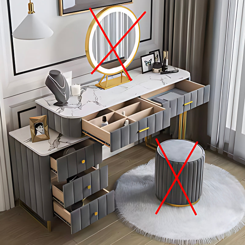 3-in-1 Luxury Nordic Dresser with LED Mirror Perfect for Small Apartments