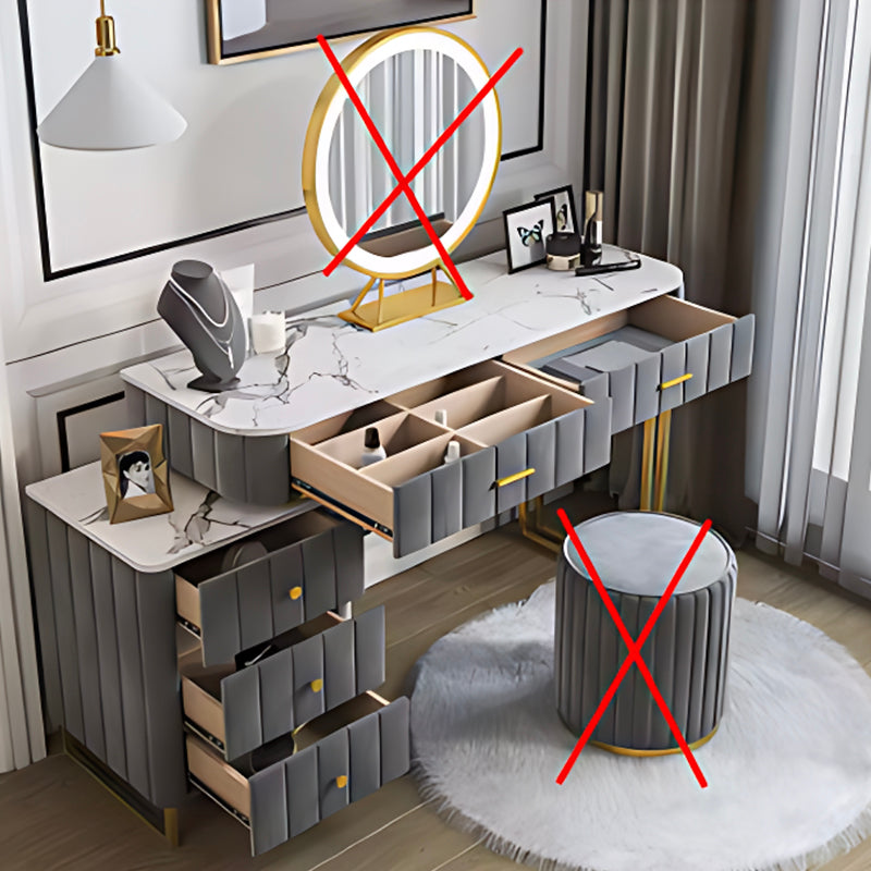 3-in-1 Luxury Nordic Dresser with LED Mirror Perfect for Small Apartments