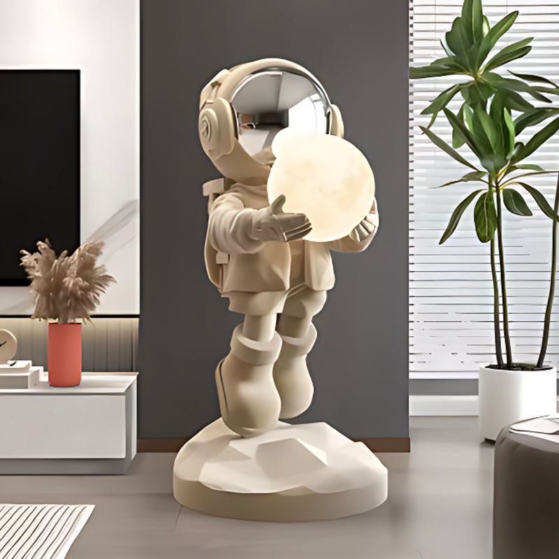 Luminous Astronaut Figurine – Resin Sculpture for Living Room, Bedroom, or Children’s Room Decor
