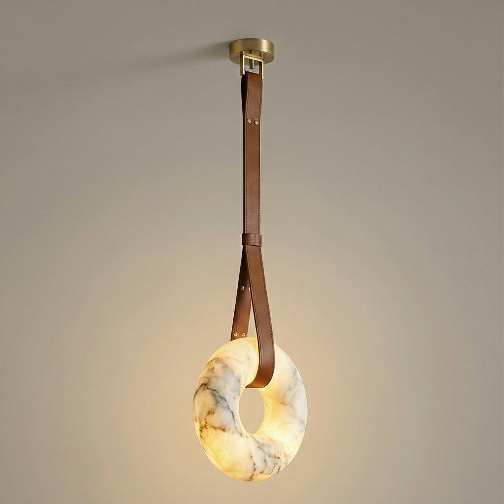 Premium Copper & Marble Pendant Light Perfect for Offices, Living Rooms & Dining Spaces