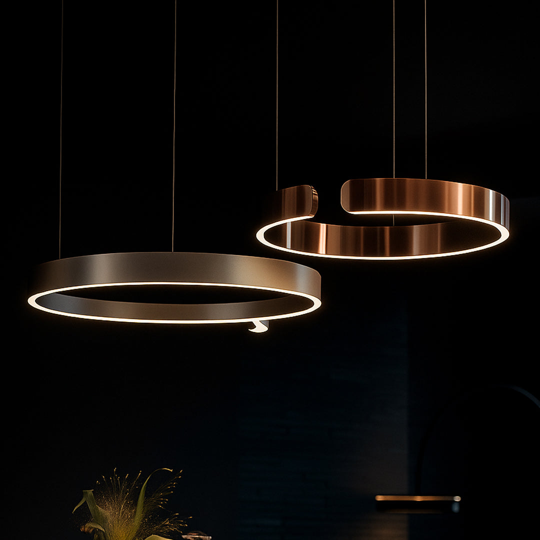 Stylish Modern Round Ring Lamps for interiors and living spaces