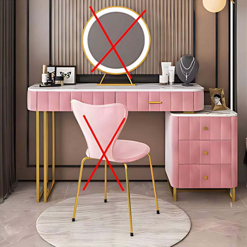 3-in-1 Luxury Nordic Dresser with LED Mirror Perfect for Small Apartments