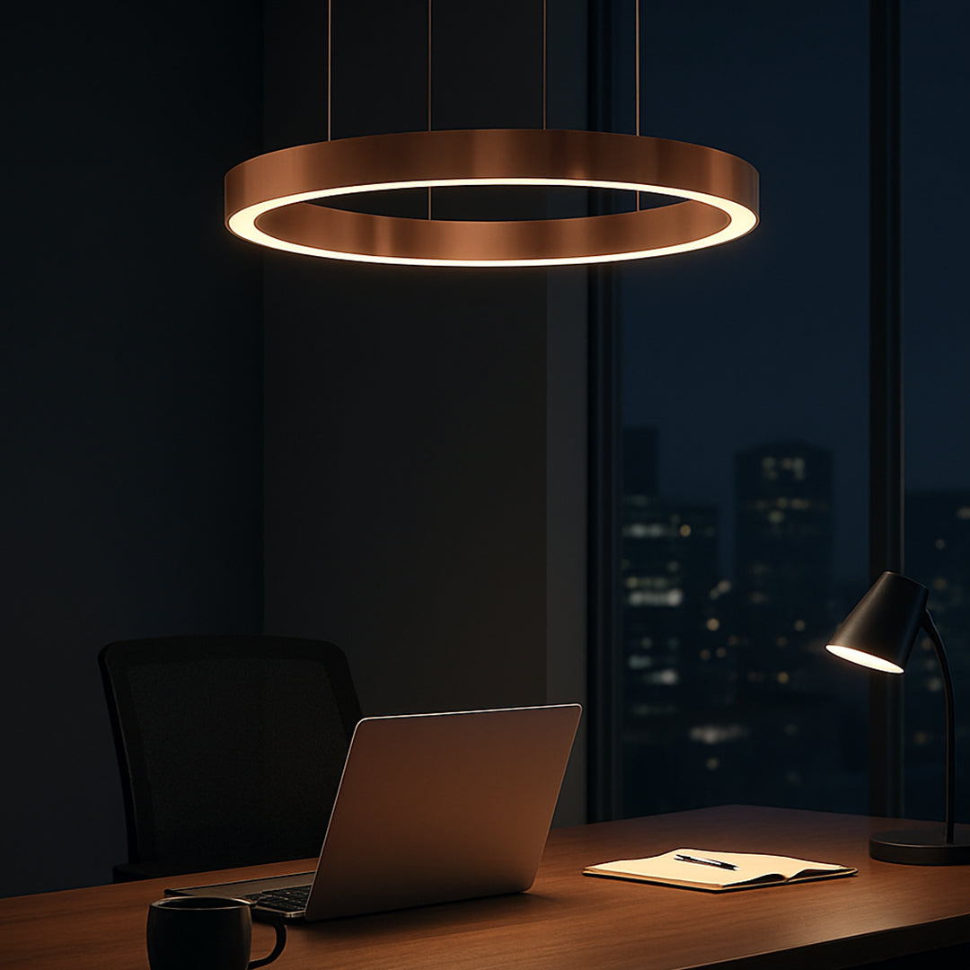 Stylish Modern Round Ring Lamps for interiors and living spaces