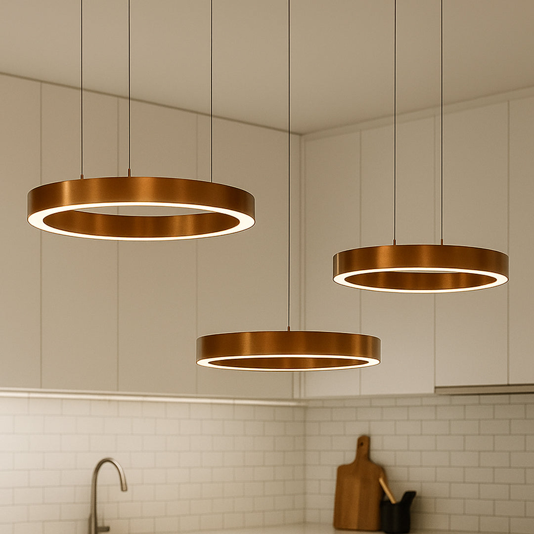 Stylish Modern Round Ring Lamps for interiors and living spaces