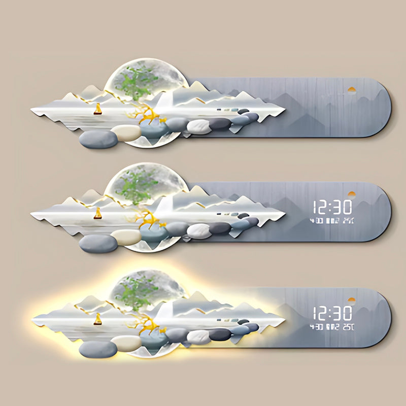 Luxury Digital Clock – Nordic Fashion Wall Clock for Bedroom & Living Room