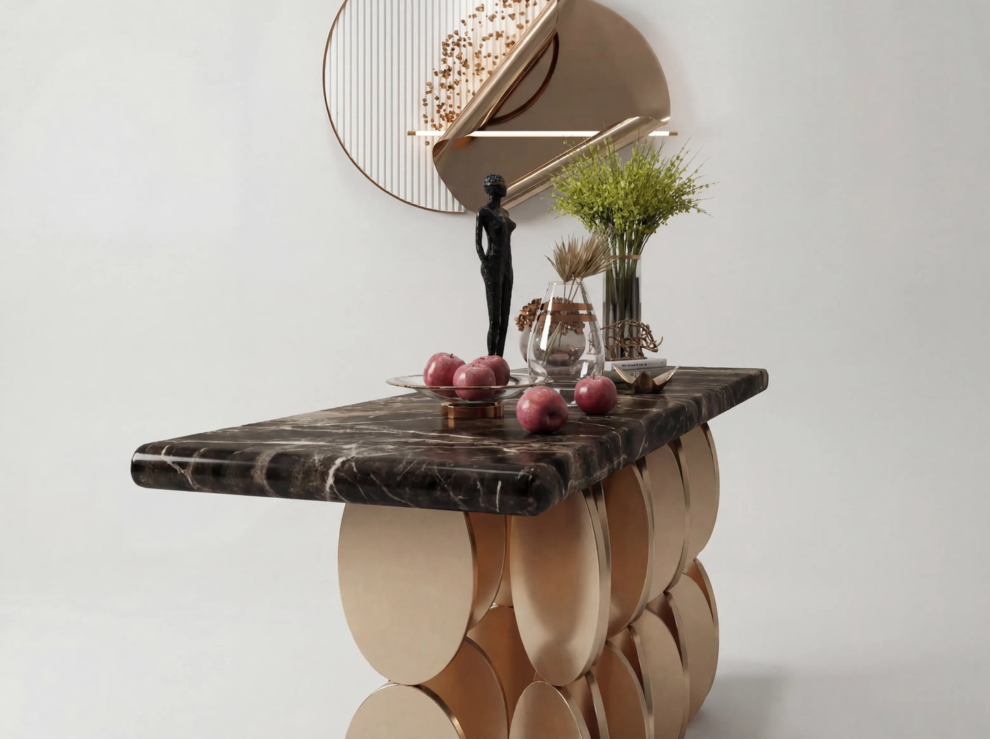 Elegant Nordic Aesthetic Console Table for Living Room & Entryway