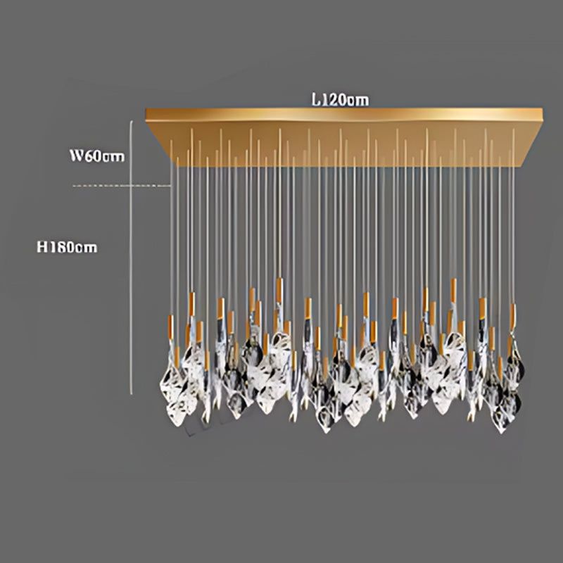 Luxury Villa & Hotel Chandelier – Customizable Glass LED Ceiling Pendant Lighting