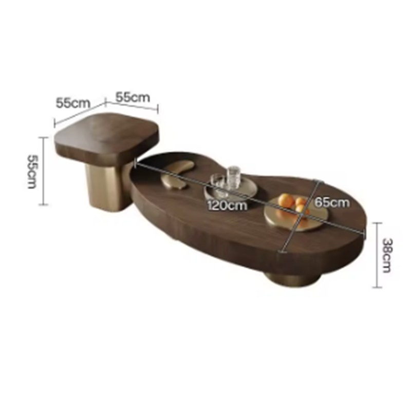 Wabi-Sabi Inspired Irregular Coffee Table – The Perfect Blend of Art & Function