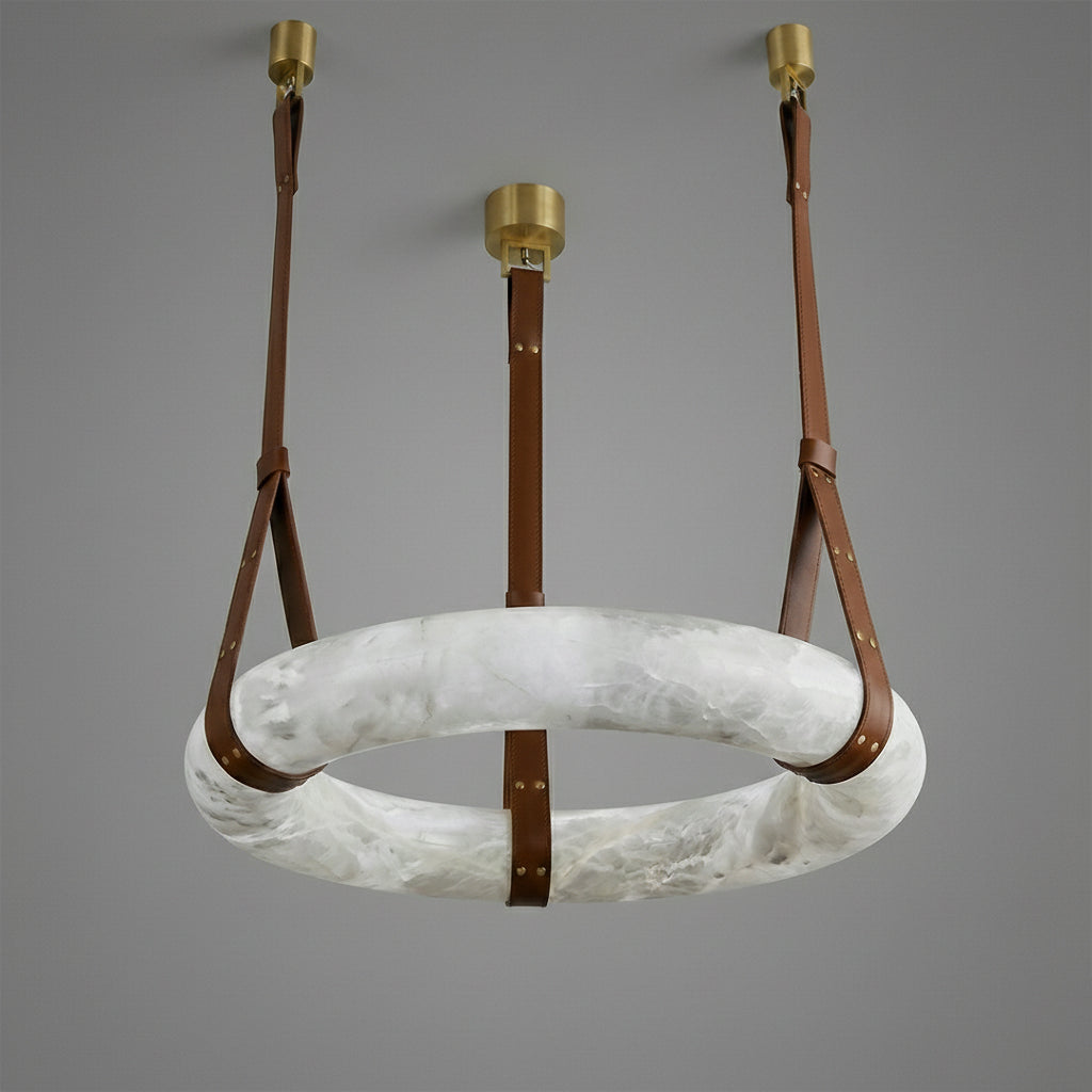 Premium Copper & Marble Pendant Light Perfect for Offices, Living Rooms & Dining Spaces