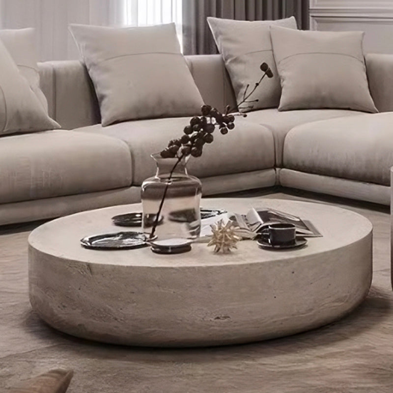 Unique Modern Round Coffee Table Clear Japanese Inspired Design for Stylish Interiors