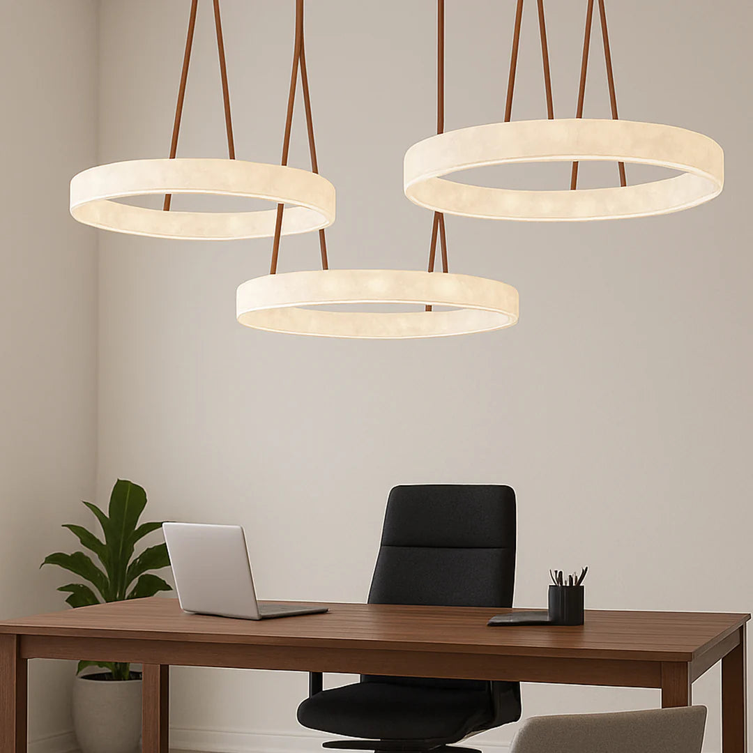 Premium Copper & Marble Pendant Light Perfect for Offices, Living Rooms & Dining Spaces