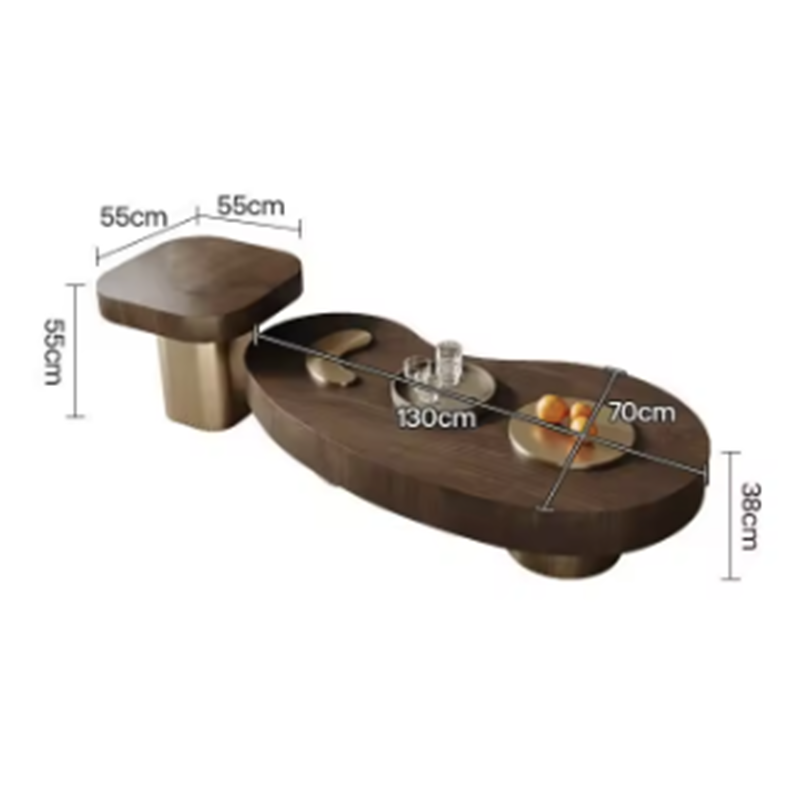 Wabi-Sabi Inspired Irregular Coffee Table – The Perfect Blend of Art & Function