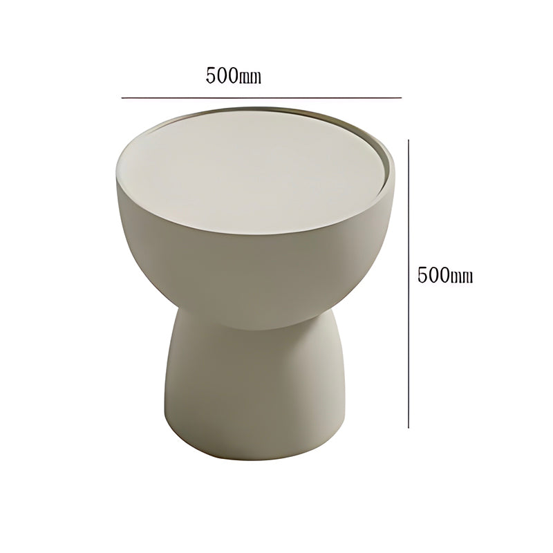 Round Decoration Coffee Table – Clear Modern Design for Living Room Furniture