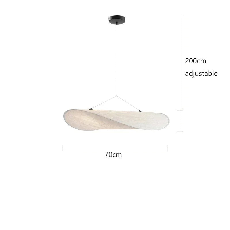 Luxury Silk LED Chandelier Hanging Light for Elegant Living Spaces & Dining Areas