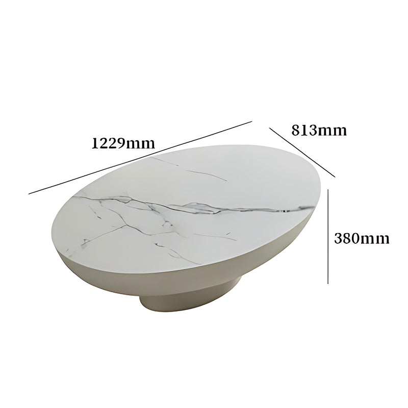 Round Decoration Coffee Table – Clear Modern Design for Living Room Furniture