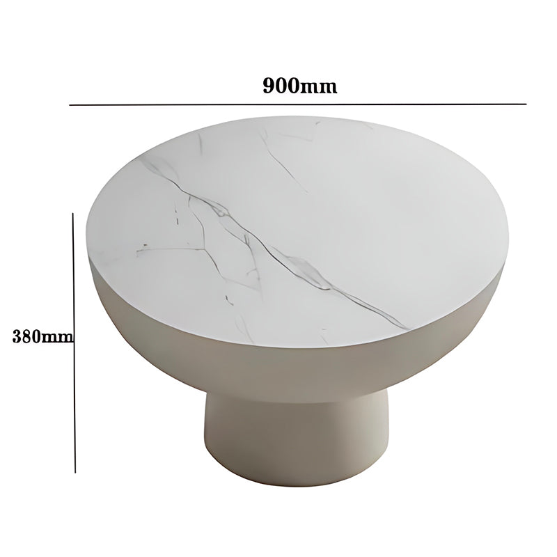 Round Decoration Coffee Table – Clear Modern Design for Living Room Furniture