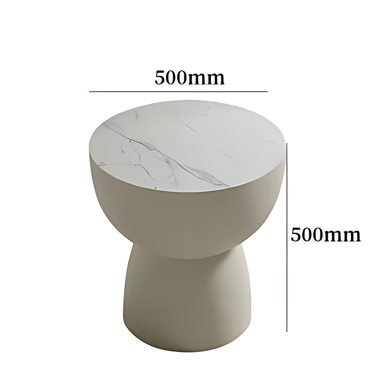 Round Decoration Coffee Table – Clear Modern Design for Living Room Furniture