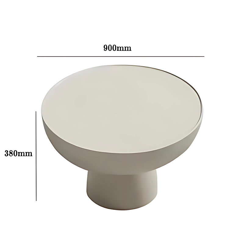 Round Decoration Coffee Table – Clear Modern Design for Living Room Furniture