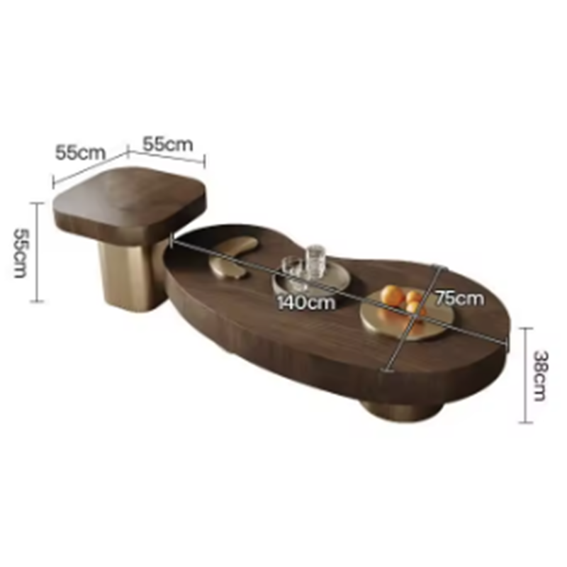 Wabi-Sabi Inspired Irregular Coffee Table – The Perfect Blend of Art & Function