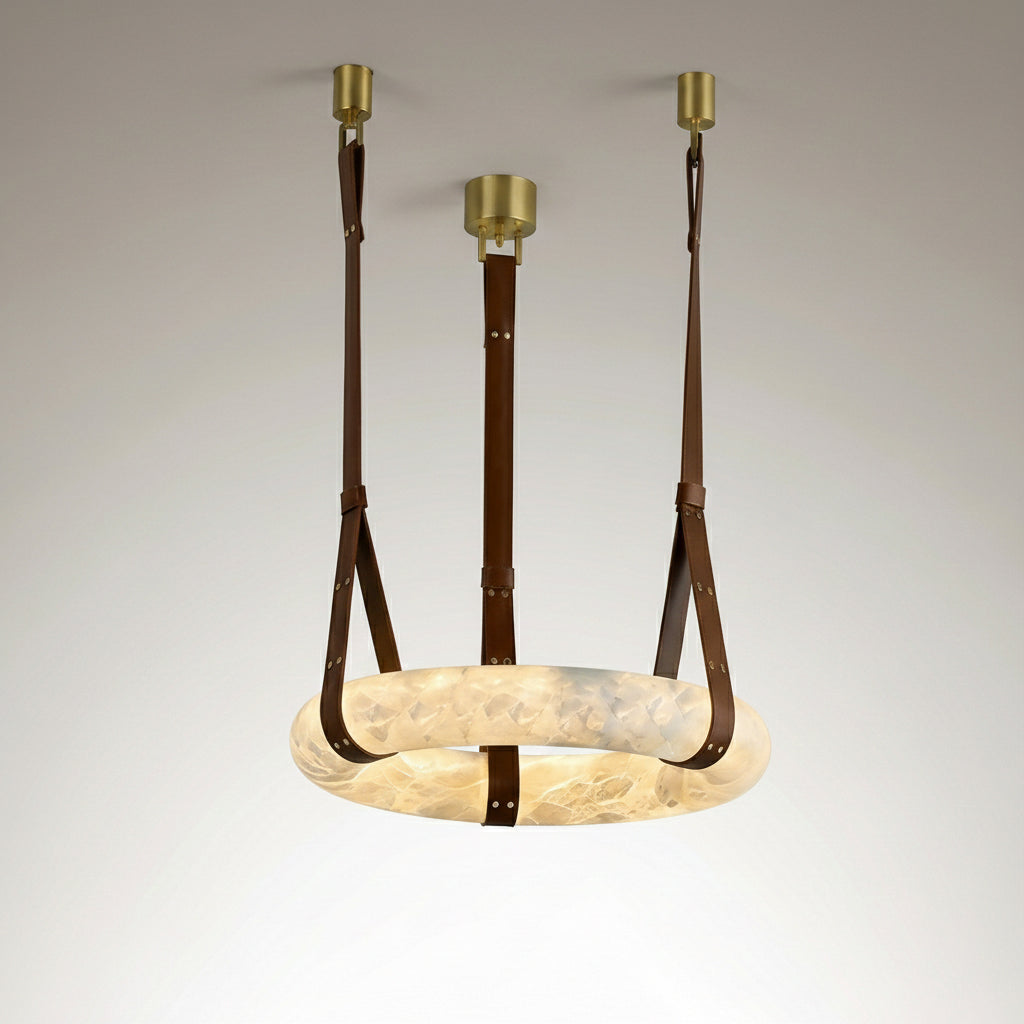 Premium Copper & Marble Pendant Light Perfect for Offices, Living Rooms & Dining Spaces