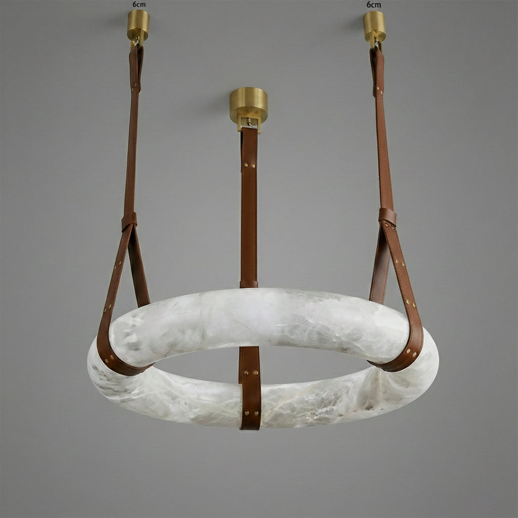 Premium Copper & Marble Pendant Light Perfect for Offices, Living Rooms & Dining Spaces
