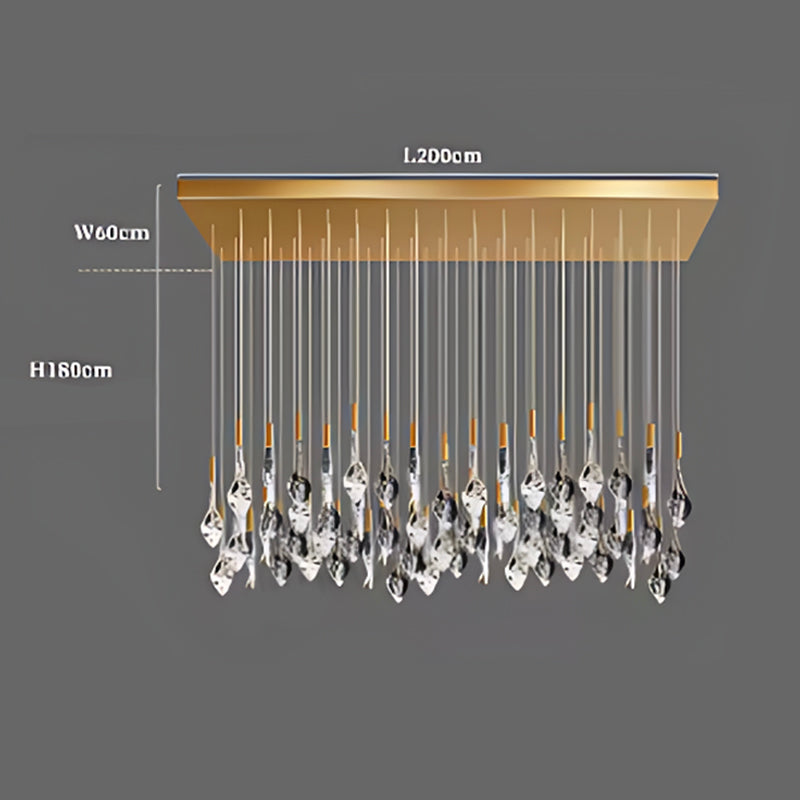 Luxury Villa & Hotel Chandelier – Customizable Glass LED Ceiling Pendant Lighting