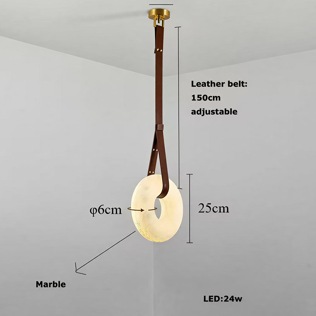 Best Copper, Leather & Marble Pendant Light for Luxury Living Rooms