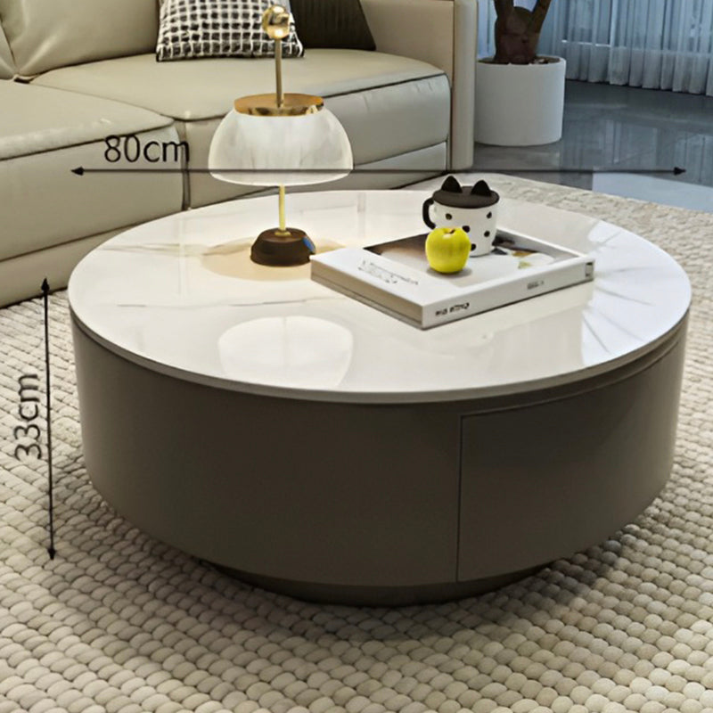 Stylish Minimalist Coffee Table Nordic Luxury Round Design for Living Room Aesthetic