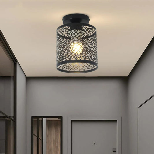 Black Wrought Iron Hanging Light for Any Room