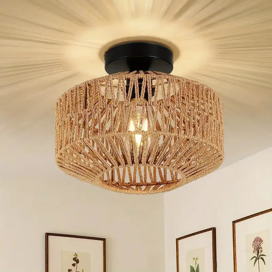 Handmade Bamboo Chandelier Rustic Elegance for Any Room