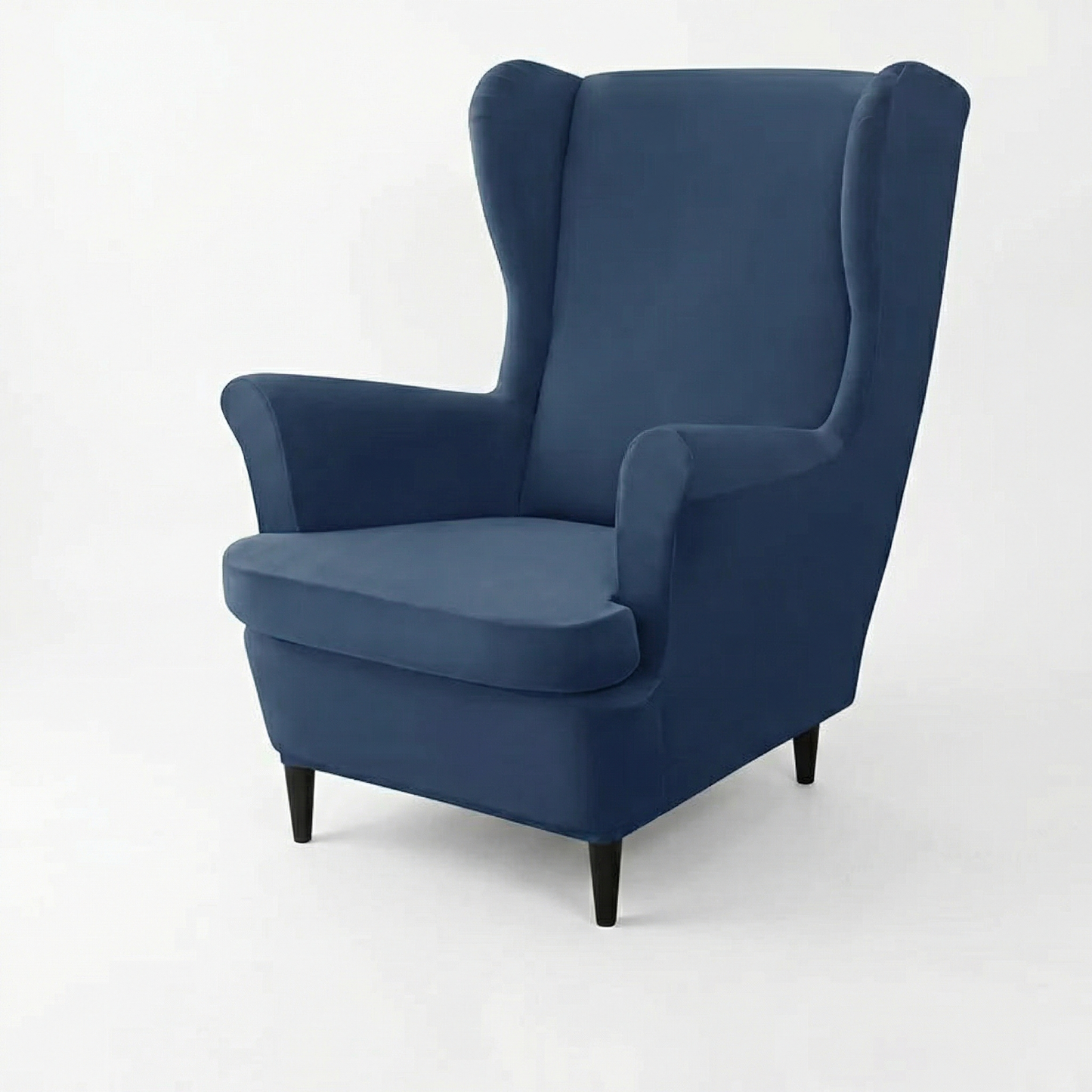 Premium  Velvet Wingback Armchair & Seat Cushion Cover for Home Décor