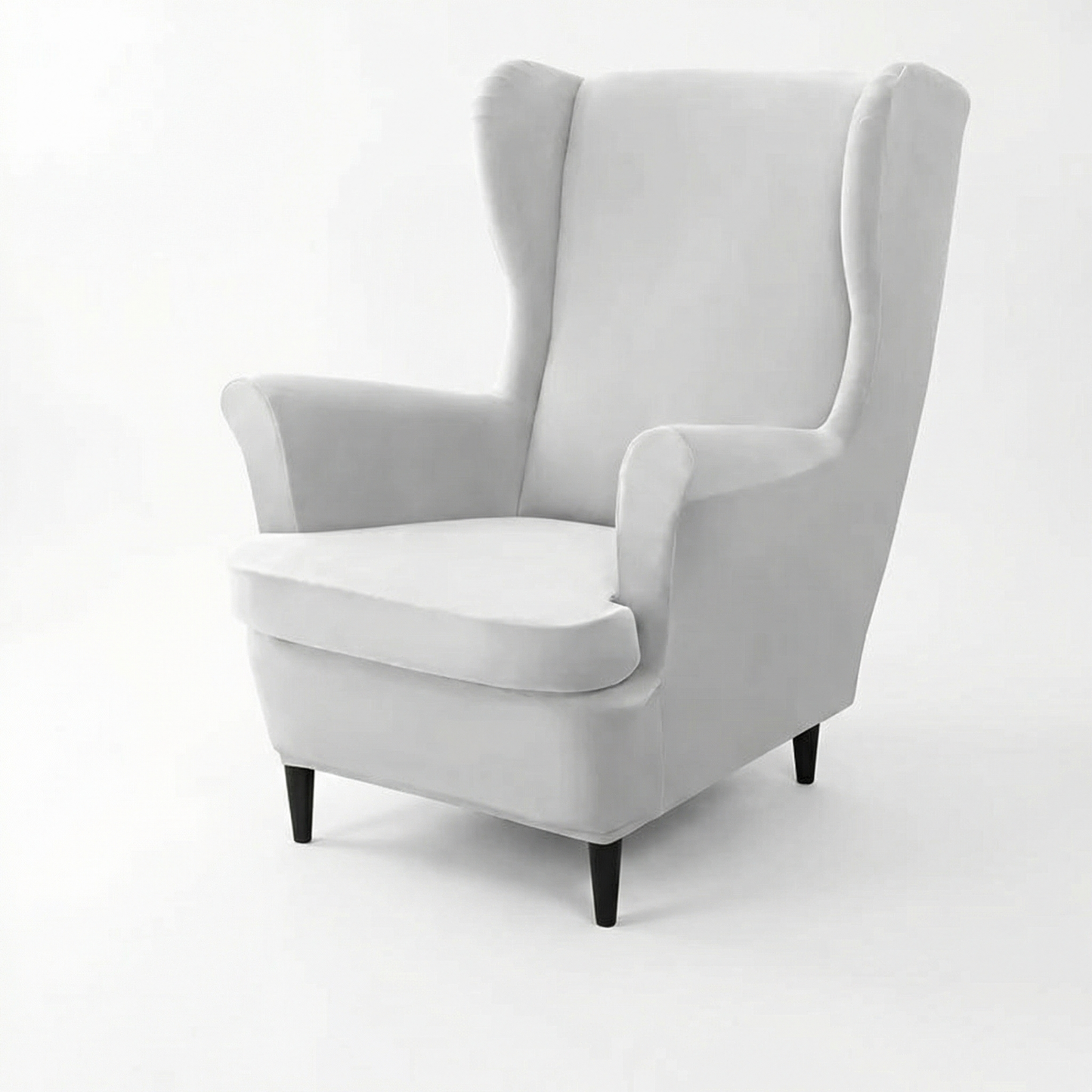 Premium  Velvet Wingback Armchair & Seat Cushion Cover for Home Décor