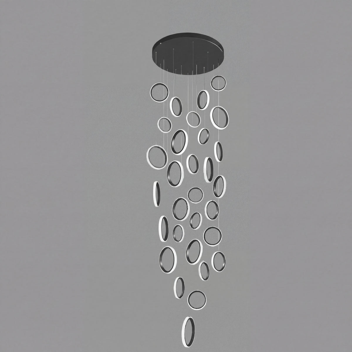 Luxury Chic Circular Pendant Lamp for Staircase