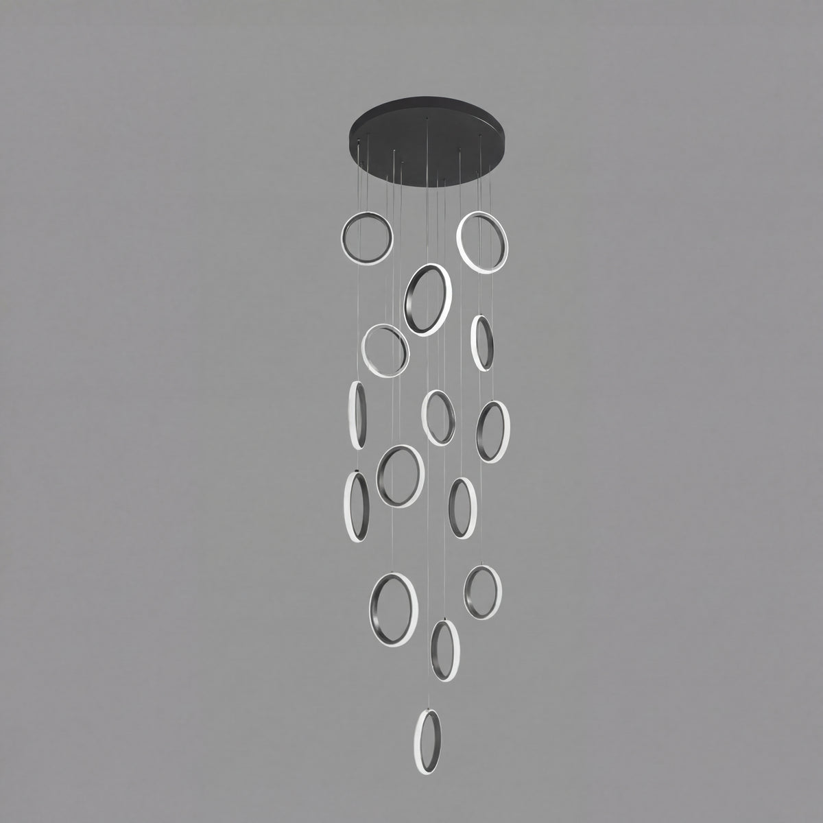 Luxury Chic Circular Pendant Lamp for Staircase