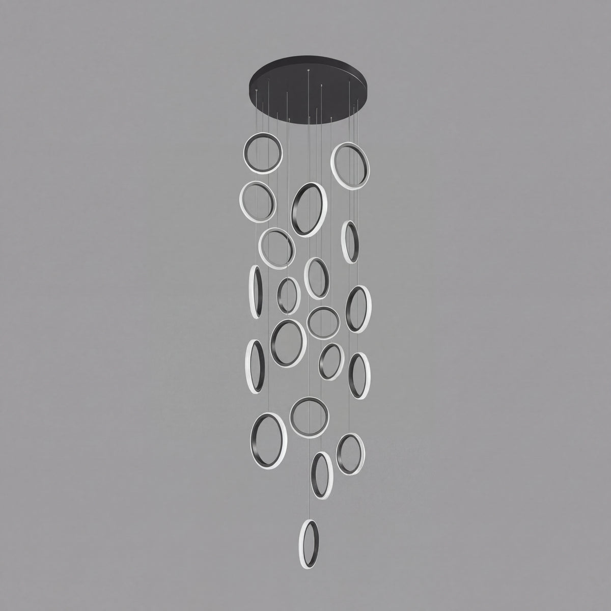Luxury Chic Circular Pendant Lamp for Staircase