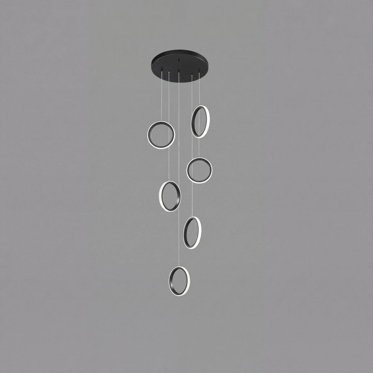 Luxury Chic Circular Pendant Lamp for Staircase