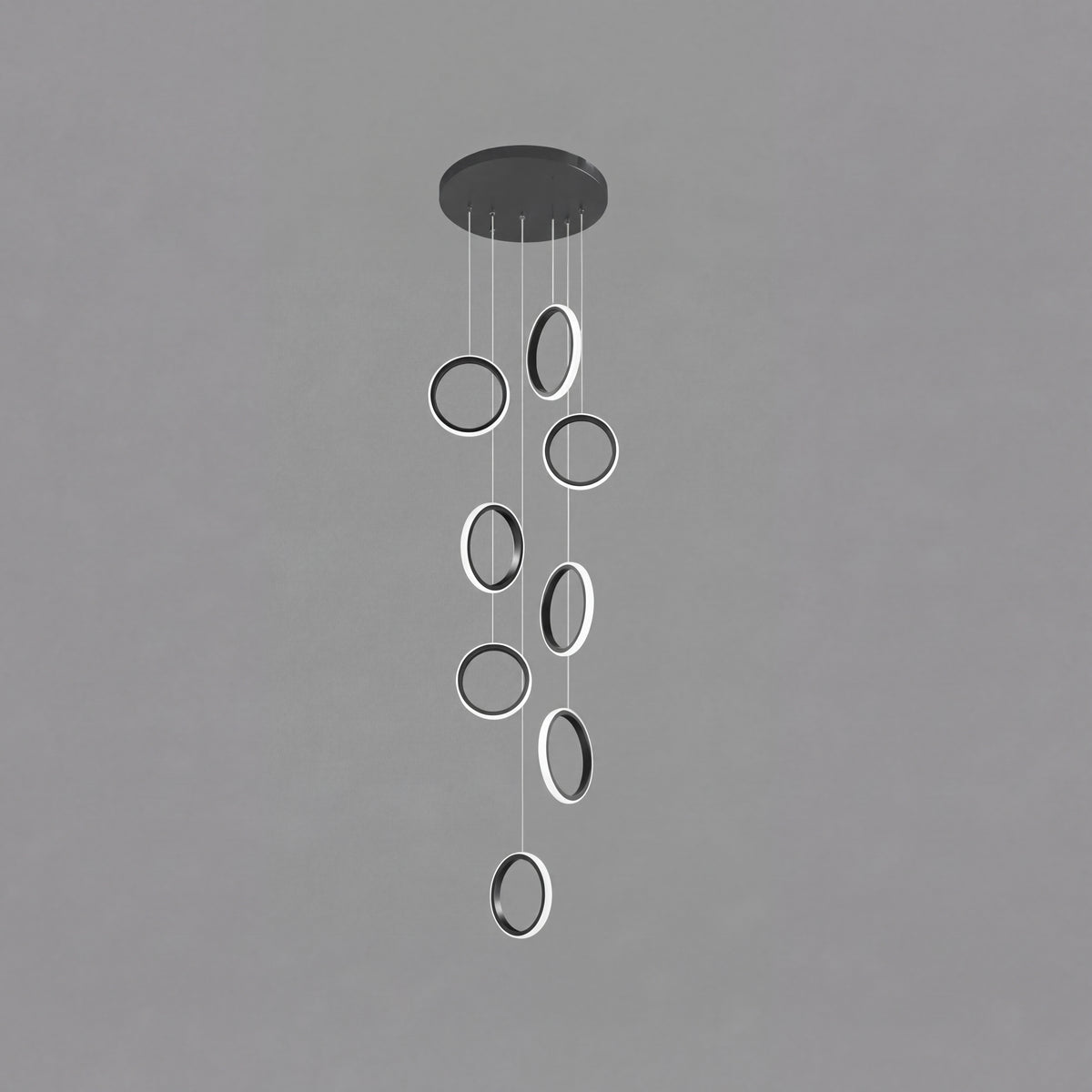 Luxury Chic Circular Pendant Lamp for Staircase