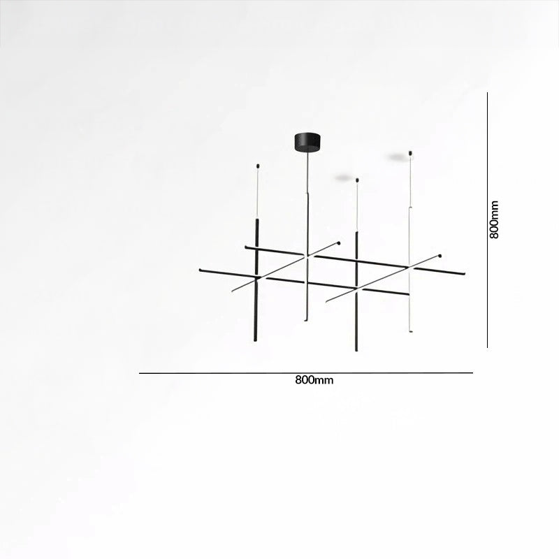 Luxury Italian Tube Gold LED Chandelier Pendant Light for Villas, Kitchens & Bars