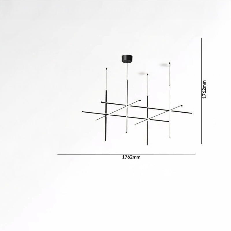 Luxury Italian Tube Gold LED Chandelier Pendant Light for Villas, Kitchens & Bars