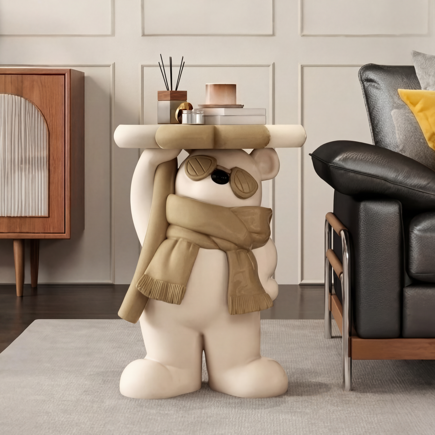 Nordic Style Bear Coffee Table for Living Room & Bedroom