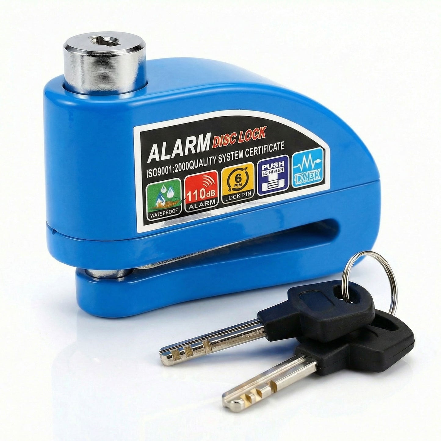 Anti Theft Disc Brake Motorbike Lock with Alarm