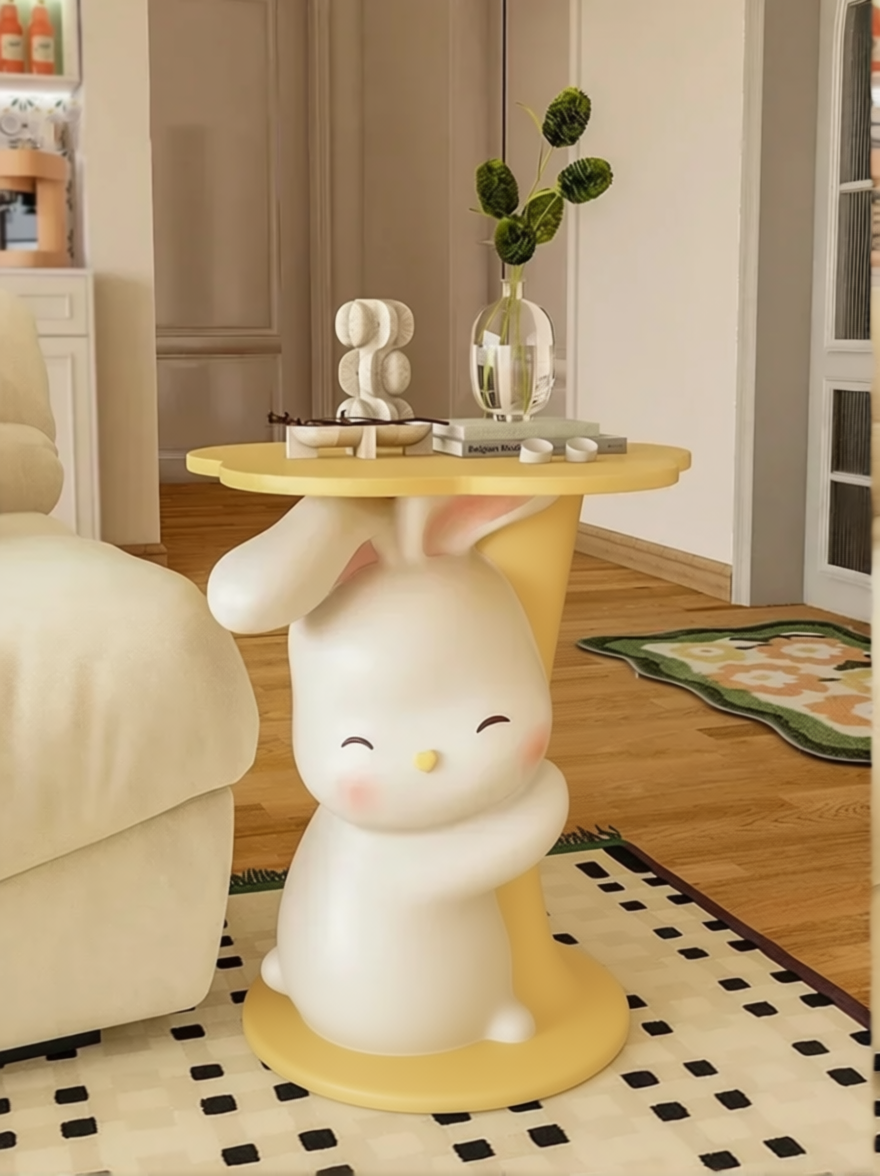 Creative Rabbit Sculpture Coffee Table For Living Room & Modern Homes