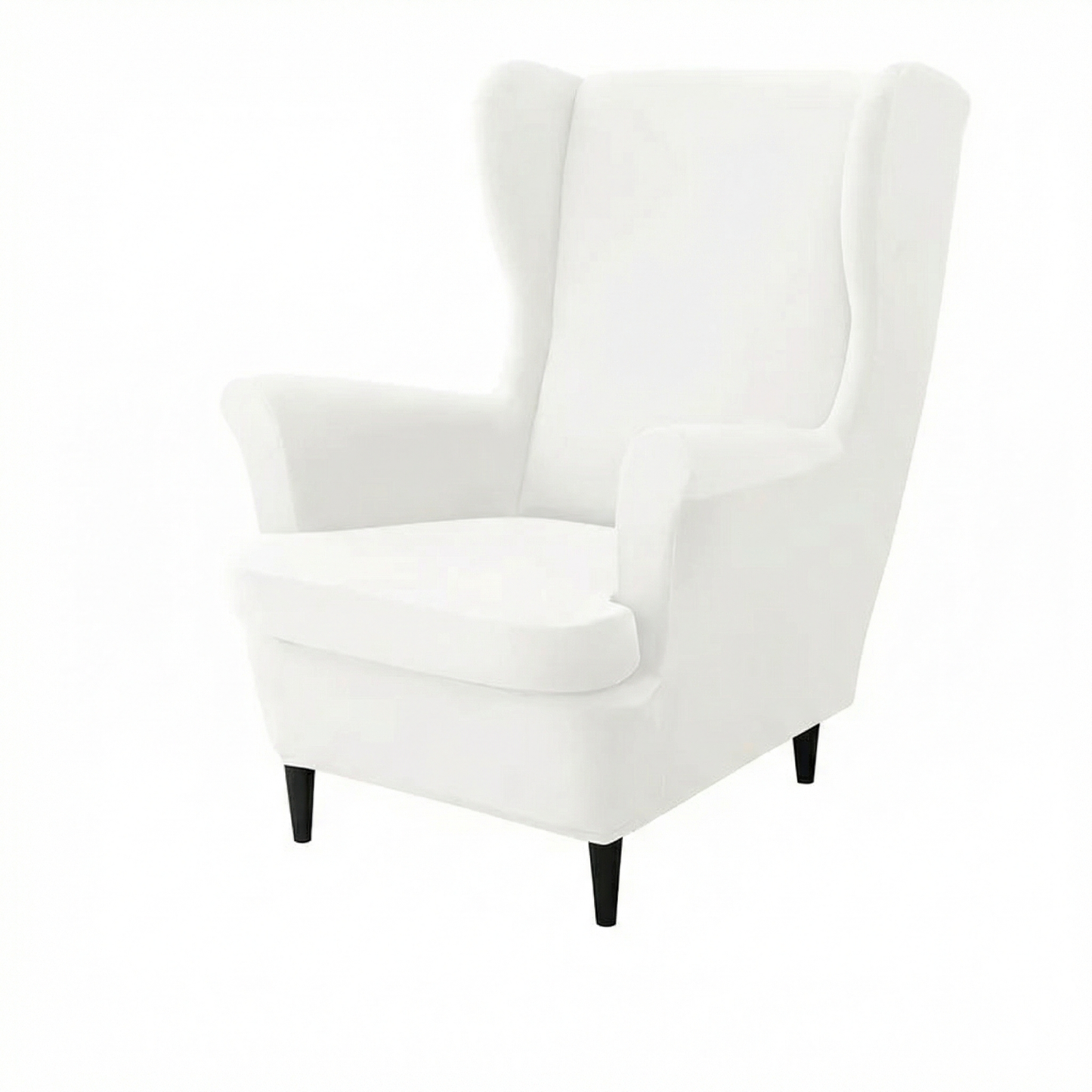 Premium  Velvet Wingback Armchair & Seat Cushion Cover for Home Décor